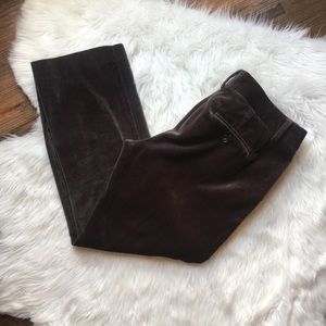 J.crew velvet city fit cropped pants size 4